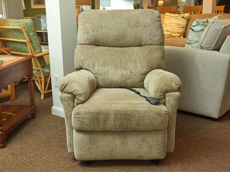 Upholstered 'Sand Beige' Power Recliner