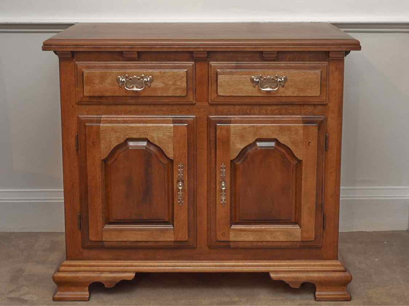 Temple Stuart  Cherry 2 Drawer  2 Door Brass Hardware Server