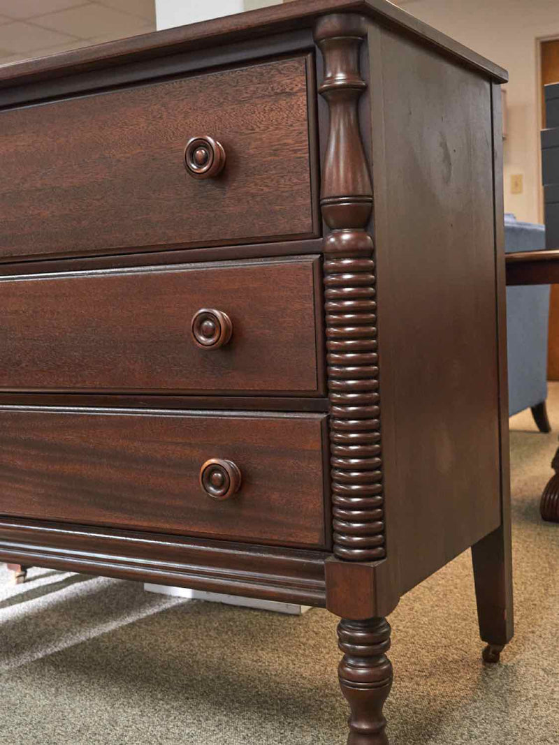 Continental Furniture Solid Mahogany  3 Drawer Dresser