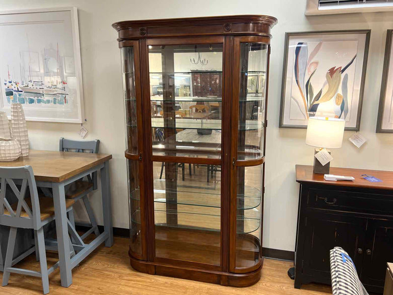 Curved Curio Cabinet