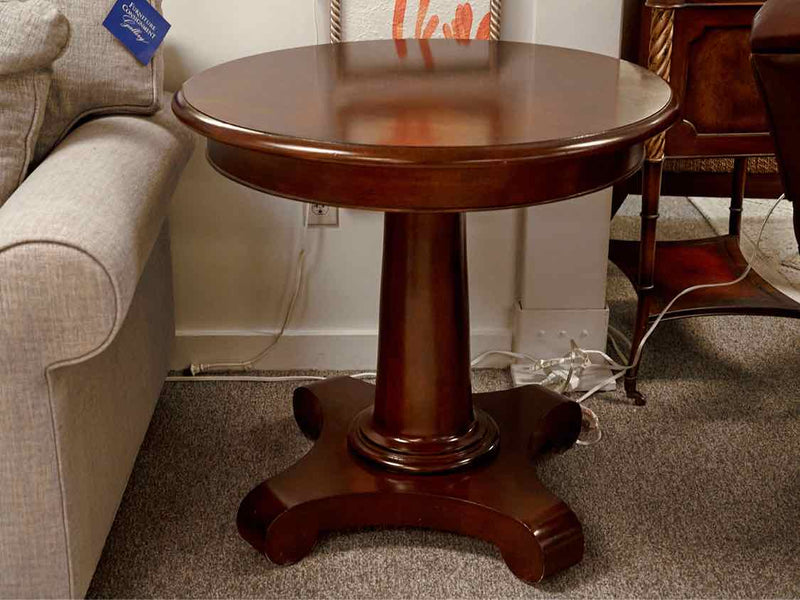 Baker Mahogany Pedestal Table