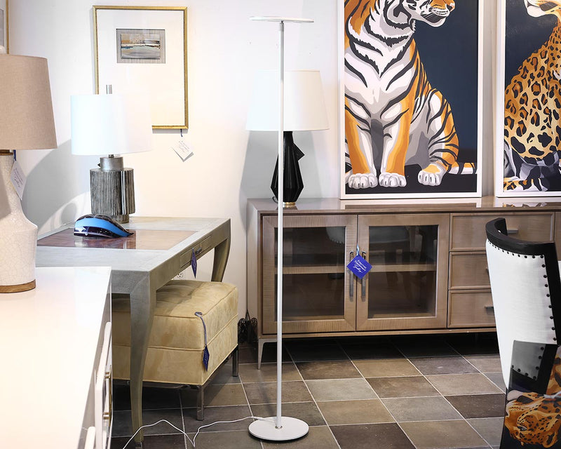 White Contemporary Floor Lamp