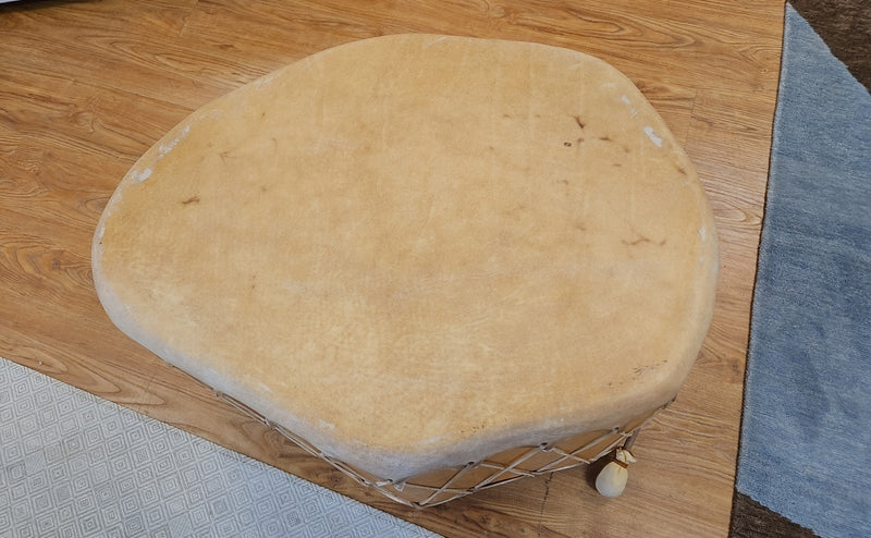 Handmade Taos Drum Cocktail Table