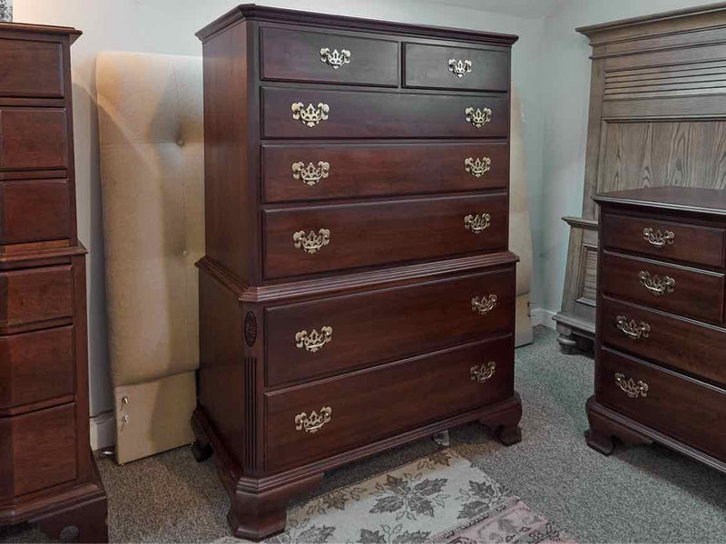 Ethan Allen  Dark Stain Cherry 7 Drawer Chests