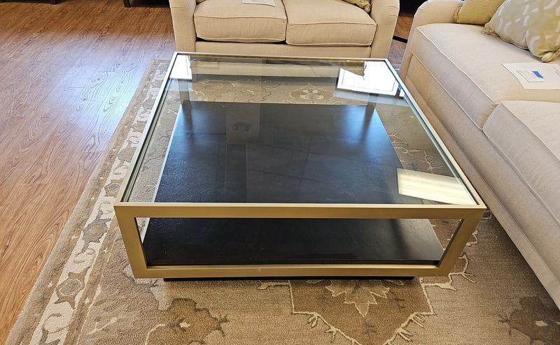 Vanguard Glass Topped Cocktail Table