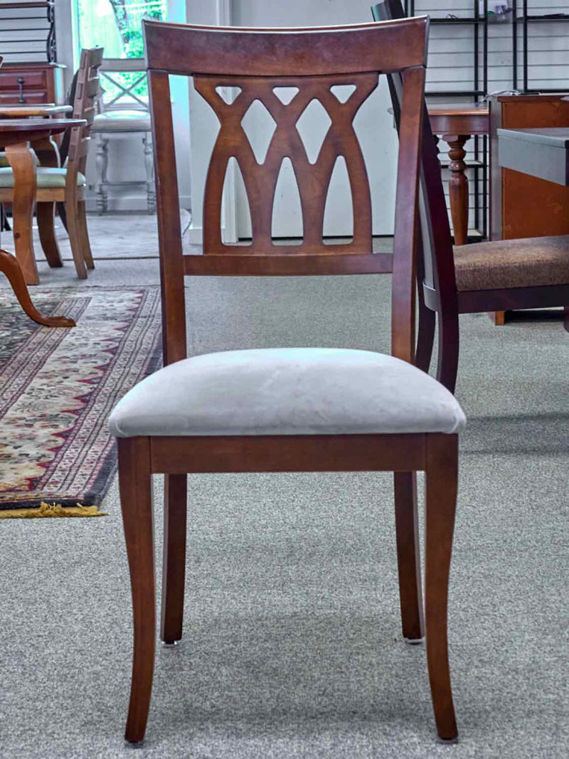 Boston Interiors Dark Cherry Table & Set of Six Chairs