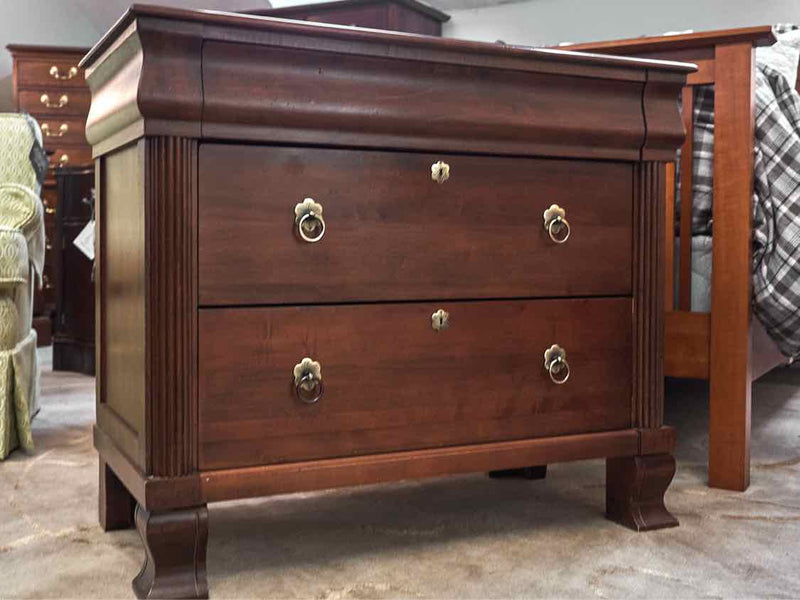 Ethan Allen  British Classic Cherry 3 Drawer Nightstand