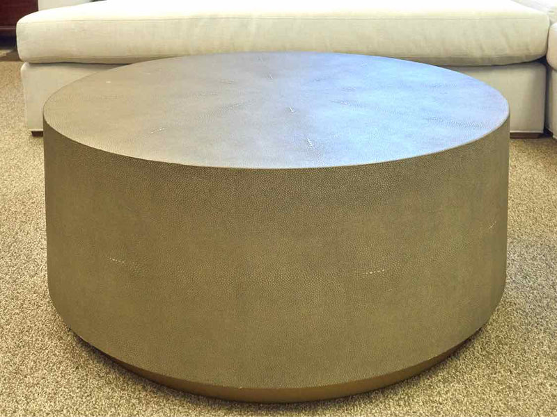 Graydon Shagreen Plinth Round Coffee Table