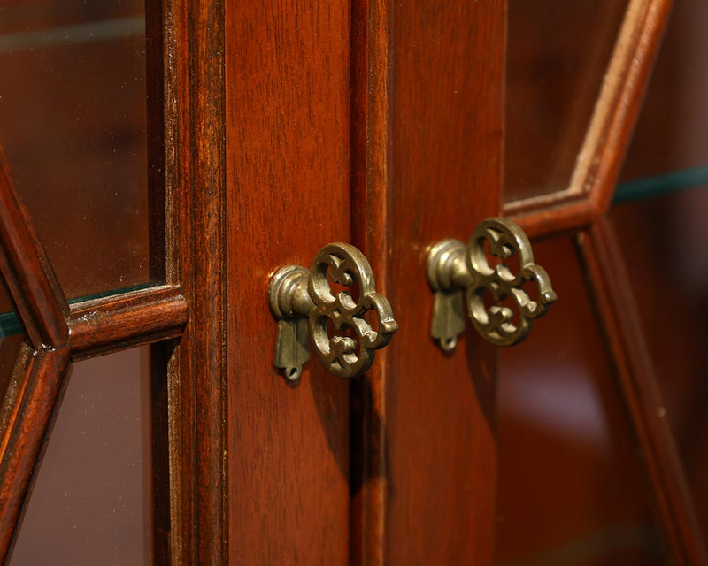 Baker Inlaid Mahogany China Cabinet