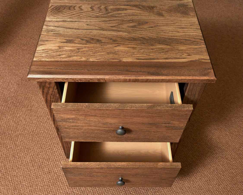 Vaughan Bassett Natural Fundamentals 2 Drawer  Nightstand