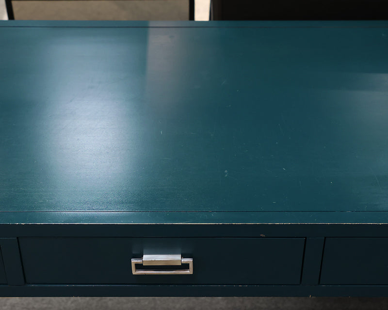 Alexa Hampton for Hickory Chair 3-Drawer Writing Desk in Teal