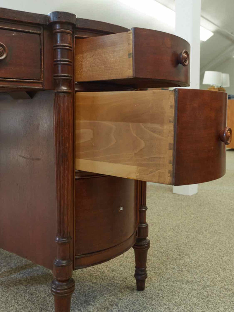 Mahogany Vanity W/ Fluted Legs