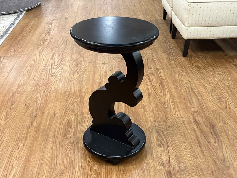 Black Scrolled Side Table