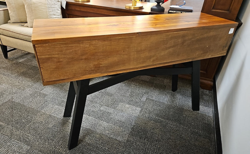 3-Drawer Wood Topped Console