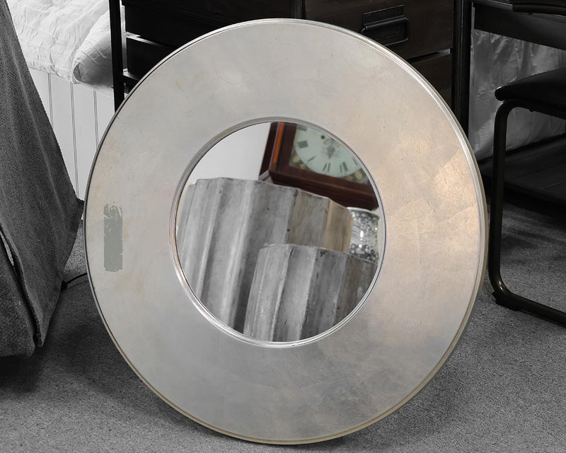 Mirror in Round Silver Frame