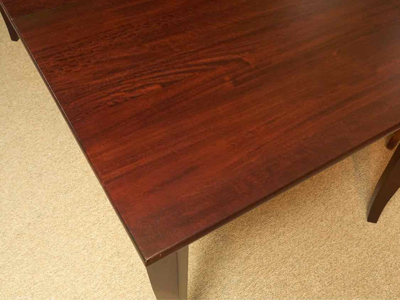 Crate & Barrel 'Cabria' Dark Stained Mango Wood  & Leaf Dining Table