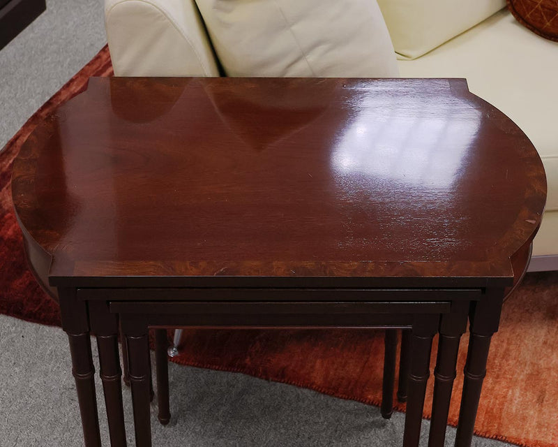 Baker Mahogany Side Nesting Tables