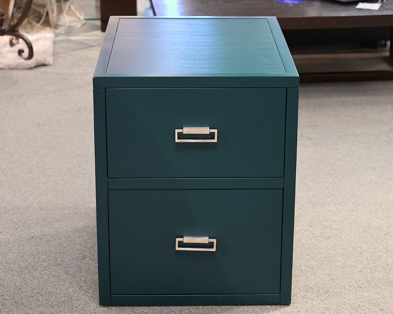 Alexa Hampton Hickory Chair File Cabinet in Teal