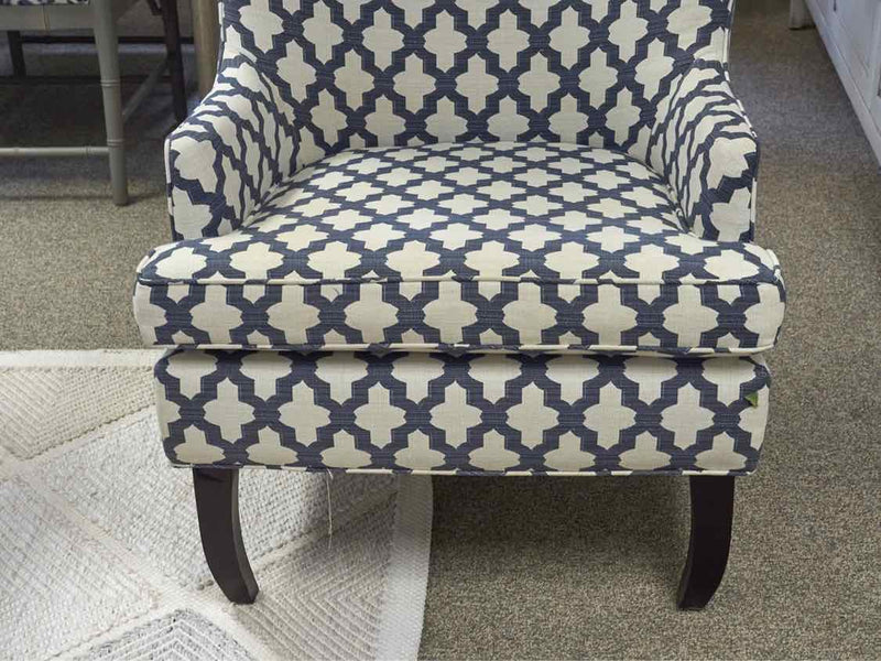 Curved-Back Wing Chair