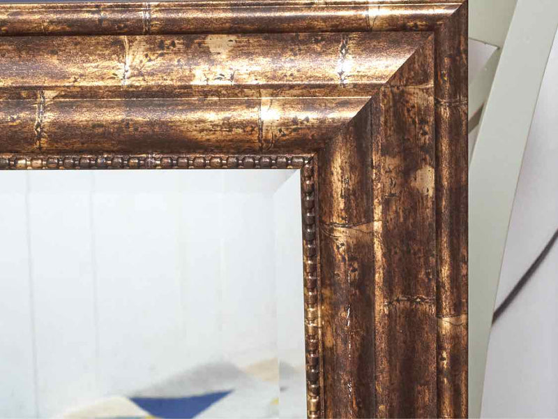 Beveled Mirror In Gold & Sepia Finish