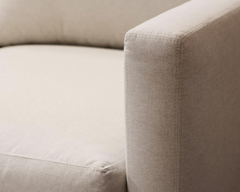 Thayer Coggin 'Get Down' Sofa in Light Grey Heather, design by Milo Baughman