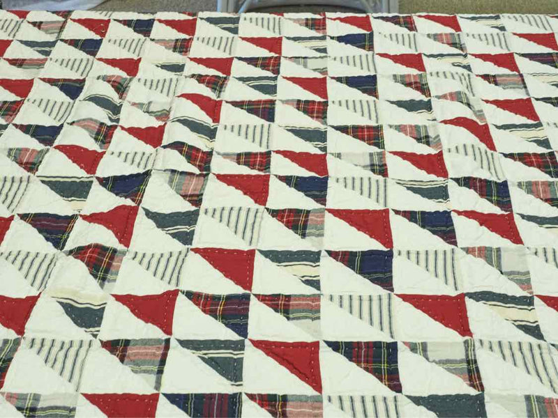 'Nantucket' Plaid Queen Quilt