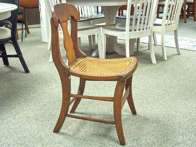 Tiger Maple Splat Back Dining Chair