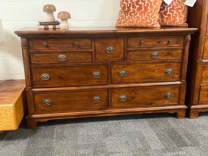 Basset 9 Drawer Mahogany Dresser