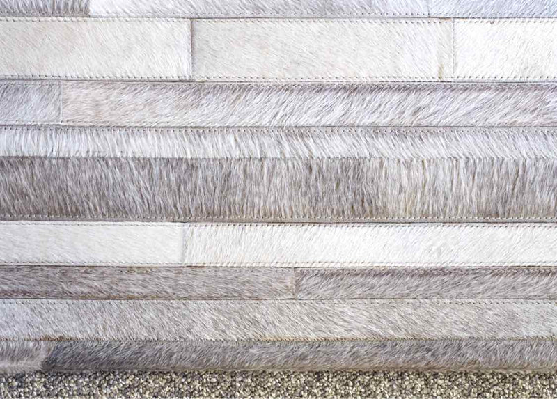 Contemporary Grey & Cream Area Rug