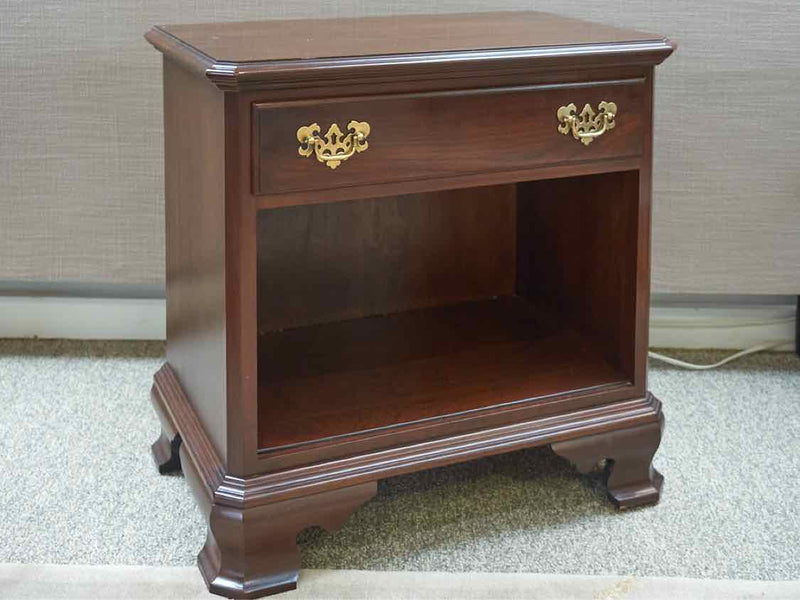 Pair of Ethan Allen Georgian Court Cherry Nightstands