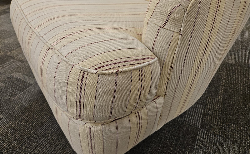 Striped Wing Chair