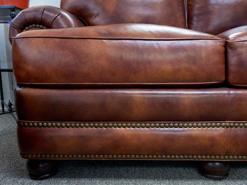 Hancock and Moore Cognac Sauvage Sofa