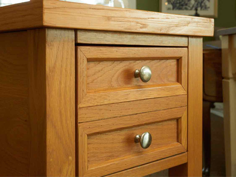 Oak 1 Drawer& Shelf  Side Table