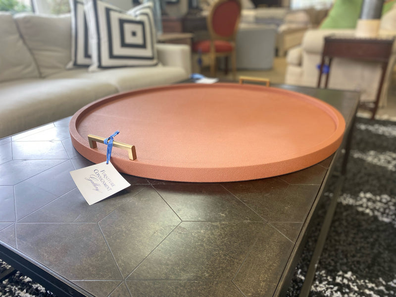 Shagreen Tray - Tangerine