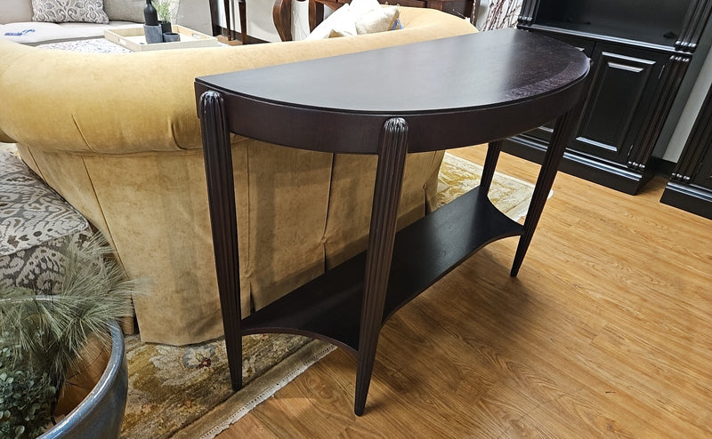 Espresso Demi Lune Console