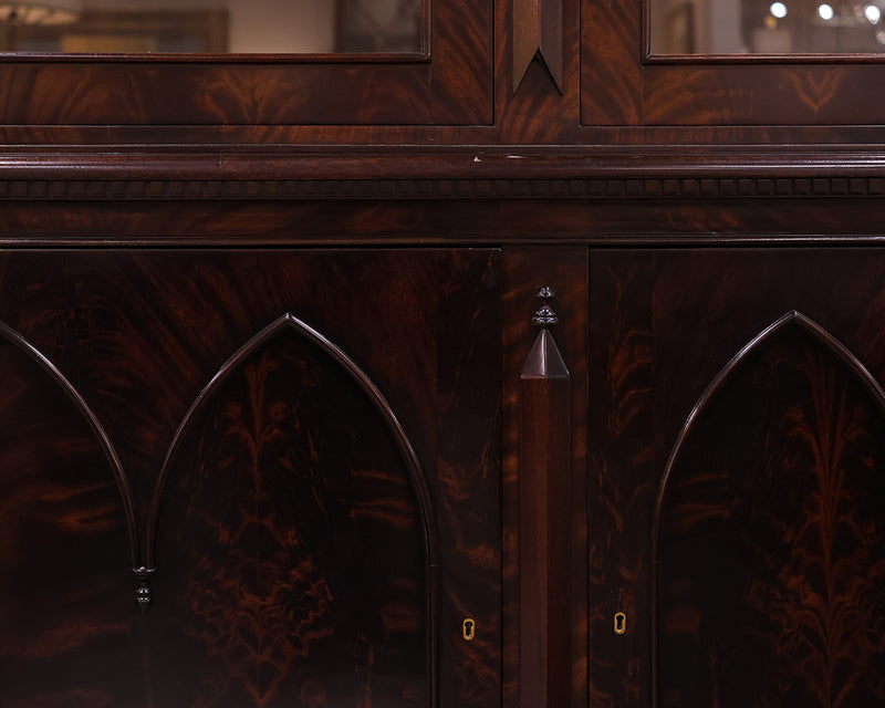 William Switzer Inlaid Mahogany Display Cabinet