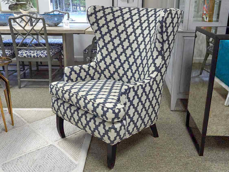 Curved-Back Wing Chair