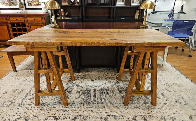 Adjustable Sawhorse Desk