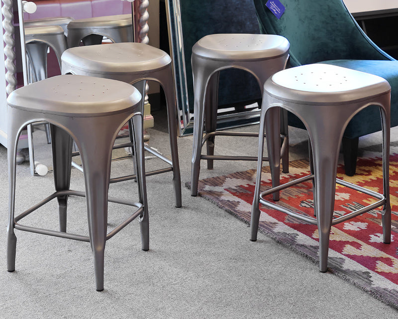 Set Of 4 RH Remy Backless Counter Stools