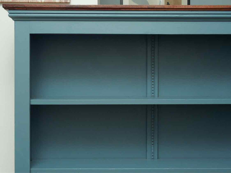 Cherry Top 4 Shelf Bookcase In 'Juniper Berry Blue' Finish