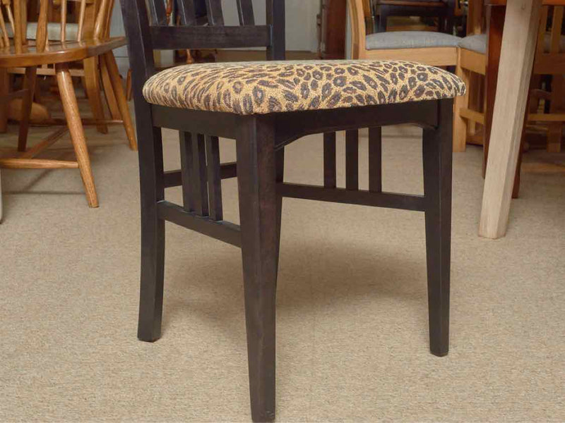 Canadel Distressed Black Finish Table 1 Leaf & 6 Chair Set