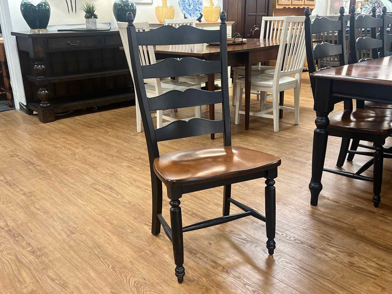 Black & Maple Dining Set w/ 10 Chairs