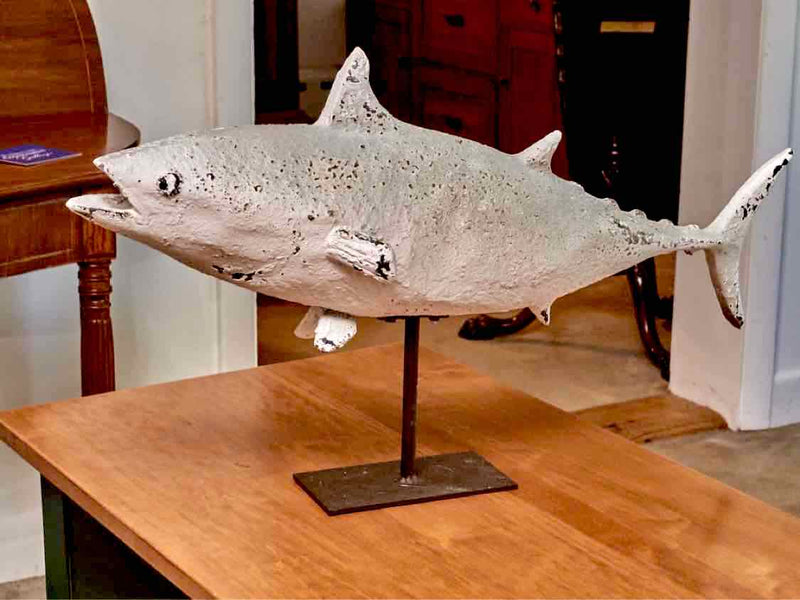 Resin Distressed Finish Tuna Sculpture