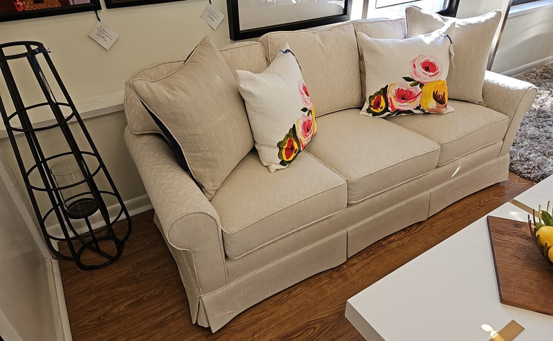 Miles Talbot Ivory 3- Seat Sofa