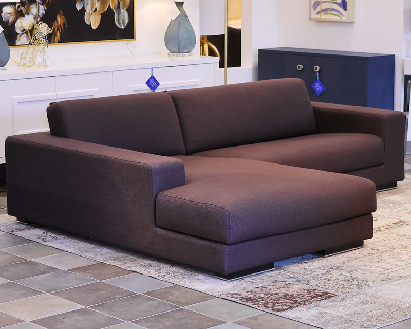 Arketipo Modular Sofa with LAF Chaise in Cocoa Woven