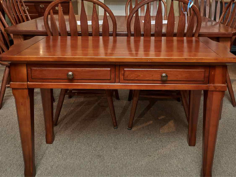 Broyhill Cherry 2 Drawer Sofa Table Console