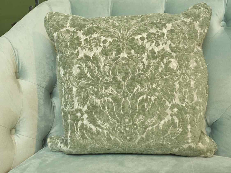 Mint Green Performance Velvet Tufted Back  Loveseat