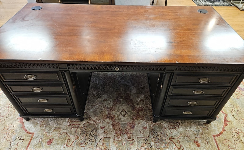 Aspen Home Executive Desk with Cherry Top