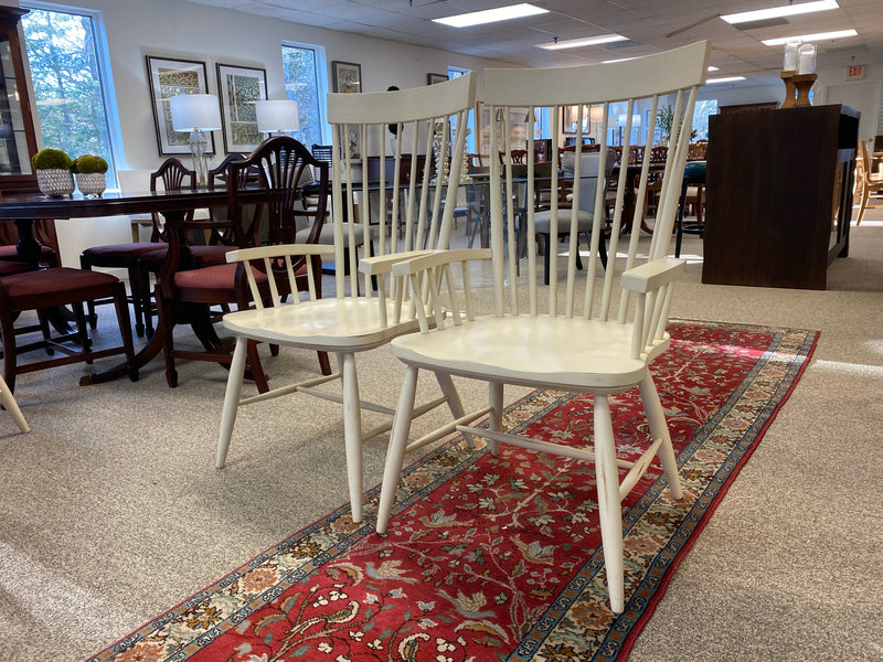 Set of 6 Boston Interiors  Cream Shaker style Dining Chairs