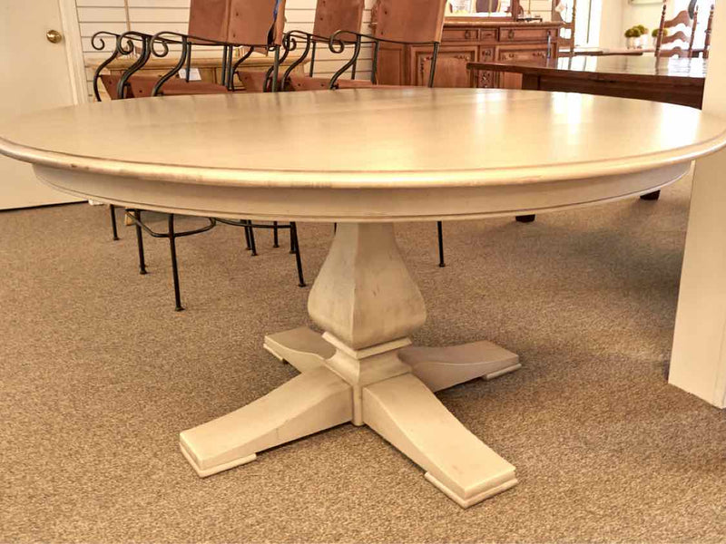 Ethan Allen Round Dining Table in 'Cotton'